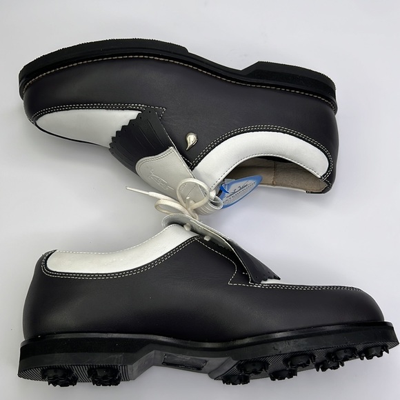 AQUA TAGS Women’s Black White Golf Shoes Sz 6.5 - Picture 4 of 12